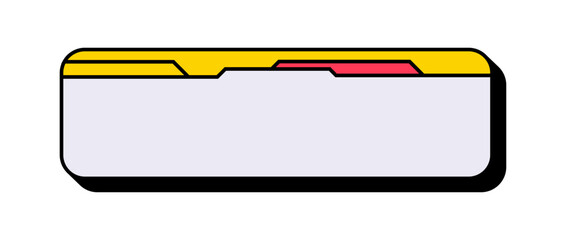 Futuristic Lower Third Graphic Design. Modern Lower Third Interface Banner. SciFi Style Lower Third Layout.