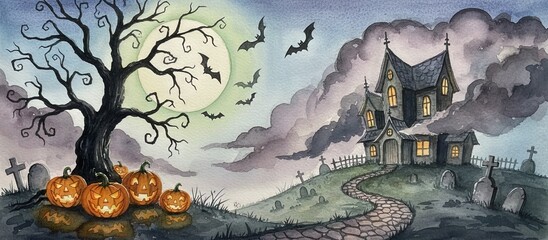 Halloween spooky holiday