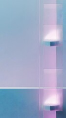 Story Template with Minimal Frosted Corner Glow, Subtle Social Media Layout Featuring Soft Light Accents and Modern Design Aesthetic