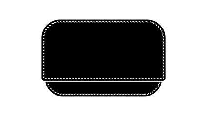 Fototapeta premium Card Holder symbol, black isolated silhouette