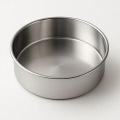 Cake Pan: A simple and clean shot of a circular cake pan, ideal for culinary projects, baking, and food preparation.