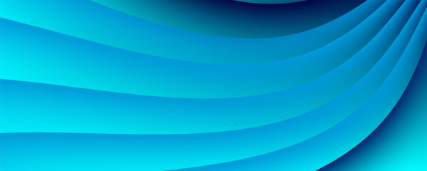 Premium blue wavy background with gradient color. Vector background. Eps10