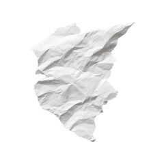 Crumpled Paper. Texture And Design Element For Creative Projects. Isolated On Transparent Background