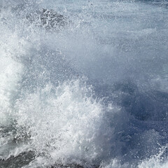 Storm at Las Canteras beach in Las Palmas de Gran Canaria, La Puntilla &aacute;rea at the northern end of the beach