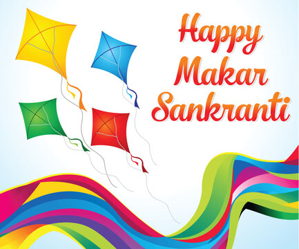 artistic creative happy makar sankranti.eps