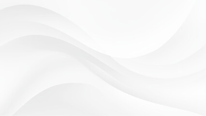 Naklejka premium Abstract white wavy lines background texture design element