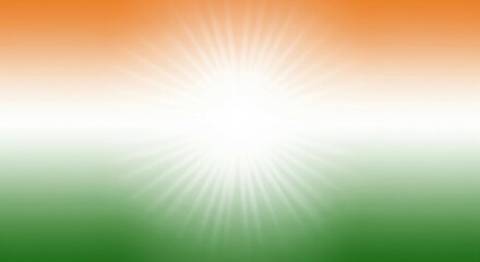 Obraz premium Indian Tricolor Diffused as Spiritual Aura – Serene Abstract Background