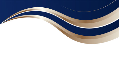 Blue Gold Wave Abstract Shape Border and Corner Frame Vector Eps 10 Decorative Elements Corners, Borders, and Frames.