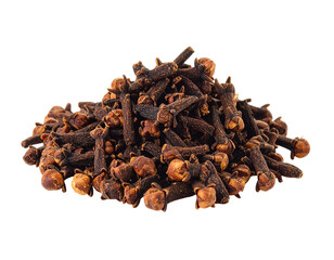 Obraz premium A close-up shot of a heap of whole, dried spice, showcasing its texture and form on black