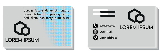 Business card design template. Creative and modern business card template. Business card flat design template vector. Modern business card design template.