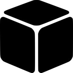Geometric Cube: A modern graphic of a minimalist cube, highlighting the elegance of geometric forms and sharp design.