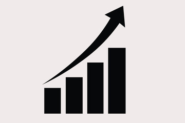 Growth chart business icon