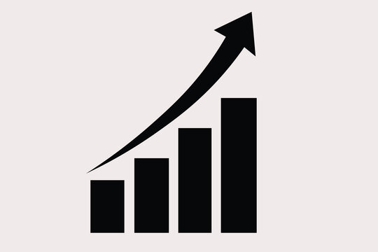 Growth chart business icon - Powered by Adobe