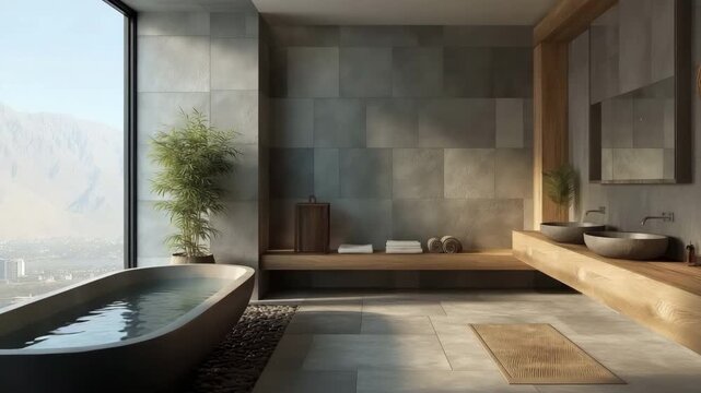 contemporary bathroom design.