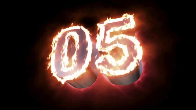 Countdown Timer Video Digital Countdown Animation Background