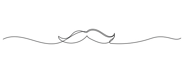 Elegant mustache design element for creative projects icon.  luxury, sophistication, beauty, detail, artistic, expression symbol. vector illustration.