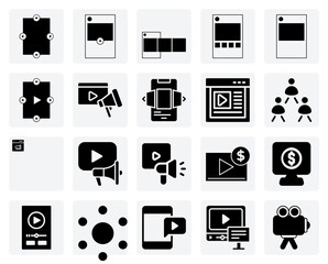 Social Media Ad Campaign Elements, Including Image And Video Canvas, Carousel, And Link Ads