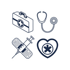 vector icon related to medical and healthcare items