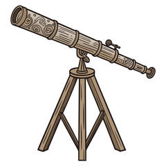 telescope on tripod