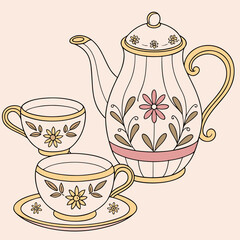 teapot and teacup