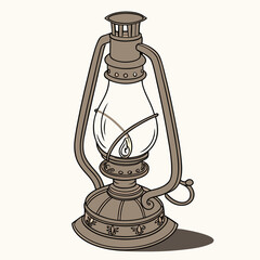 vintage oil lamp