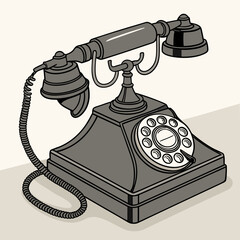 old fashioned phone