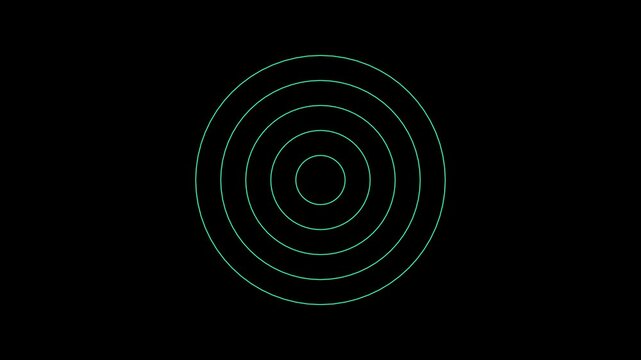 Abstract red concentric circle background and black cool pulse wave overall digital graphic element minimal geometric radial ripple effect design.