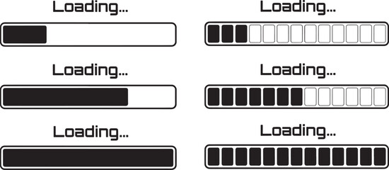 Obraz premium Loading Bar Progress Interface For Website Design