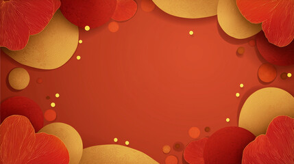 abstract red and gold chinese new year background