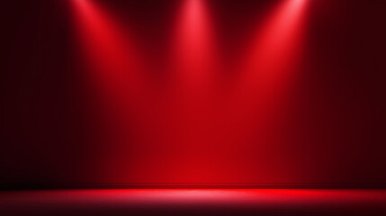 Red background with spotlight for product shot