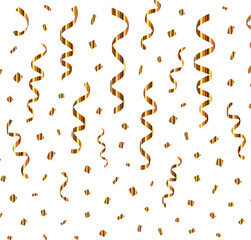 Elegant Luxury Confetti and Ribbon Celebration Background