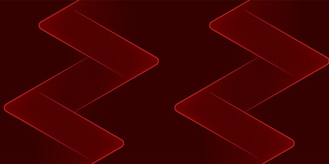 3D red techno abstract background overlap layer on dark space with glowing triangle decoration. Minimal modern graphic design element future style concept for banner, flyer, card, or brochure cover