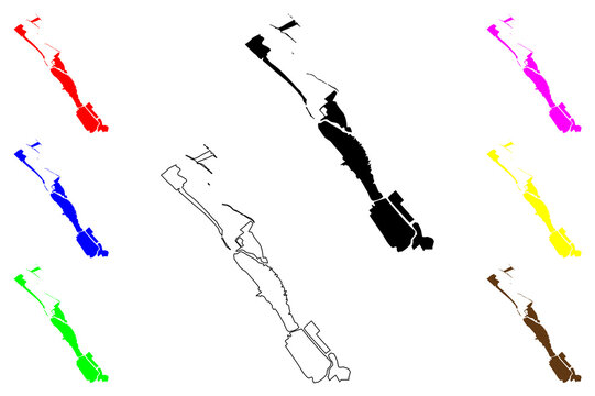 Navotas city (Metro Manila Region, Republic of the Philippines, ROP) map vector illustration, scribble sketch Navotas map