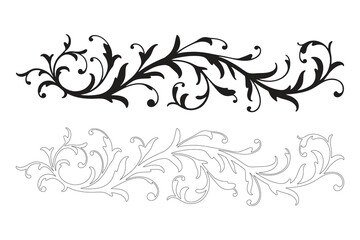 Elegant floral border designs