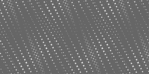 Seamless Grey Halftone Dot Pattern Background