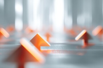 Abstract image of illuminated geometric shapes with a modern aesthetic.