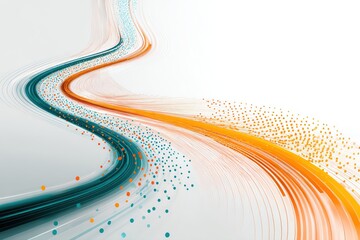 Abstract wave design with colorful elements for creative projects and modern art.