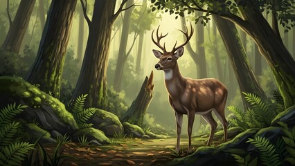 deer in the forest