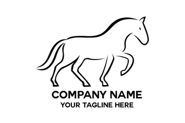 horse logo vector