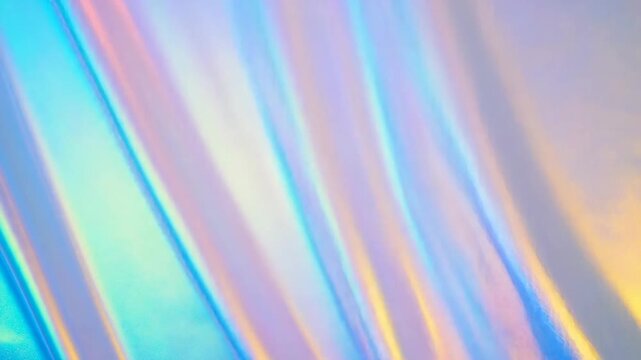 Iridescent, abstract background with a shiny, holographic texture and subtle color gradients creating a modern feel.