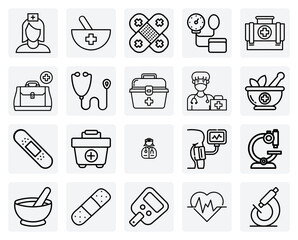 Medical Diagnosis And Laboratory Research – Tools Like Microscopes And Stethoscopes For Healthcare Professionals.