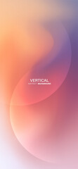 Vertical pastel gradient background with soft curved shape.