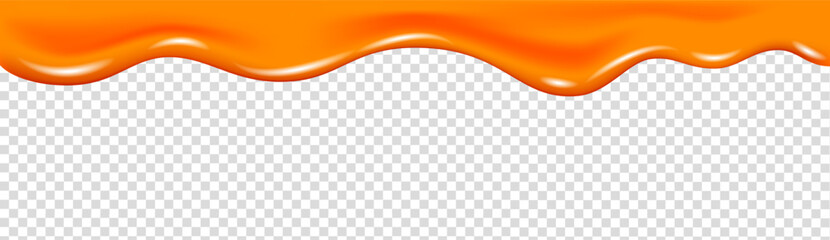 Realistic orange, pumpkin, carrot or grapefruit marmalade and jam.