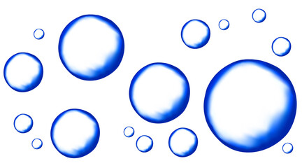 Realistic fizzing water drops background.