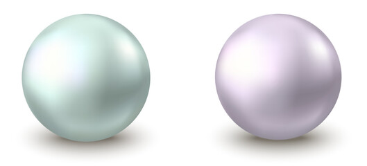 Shiny green and purple metal bubble.