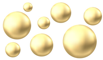 Oil bubble isolated on white background.