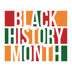 Black History Month. African American History. Celebrated annual. February and October. Poster, card, banner, background. Vector illustration