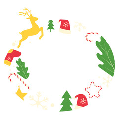 Festive Christmas Wreath Frame