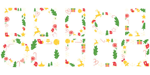 Collection Festive Christmas Border Set