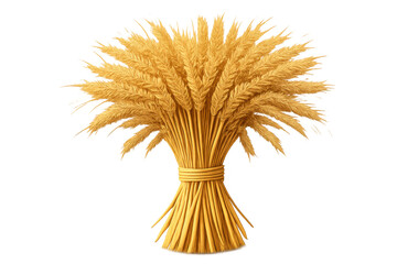 Golden wheat sheaf representing harvest, organic farming, food production, and sustainable agriculture concepts